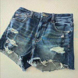 Distressed Denim Women Shorts